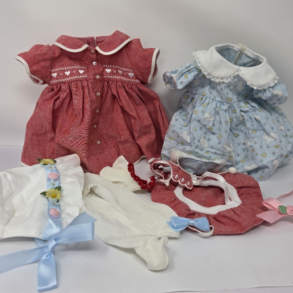 American Girl Itty Bitty Doll Cloths Valentine Hat Socks Bonnet Tights FLAWS